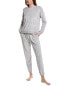 Dkny 2Pc Top & Jogger Lounge Set Women's Silver M