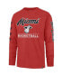 Фото #3 товара Men's Red Miami Heat 2023/24 City Edition Triplet Franklin Long Sleeve T-shirt