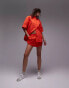 Фото #1 товара Topshop co-ord nylon runner short in red