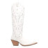 Dingo Rhymin Embroidered Snip Toe Cowboy Womens White Casual Boots DI201-100 8 - фото #1