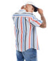 Tommy Jeans classic bold stripe shirt in multi