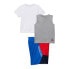 Фото #3 товара 3Pcs Reebok T-Shirt, Muscle Tank, and Shorts Outfit Set Toddler Boy 3T Mix-Color