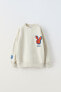 Embroidered rabbit sweatshirt