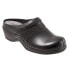 Softwalk Amber S2218-001 Womens Black Leather Slip On Clog Sandals Shoes 11