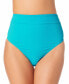 California Waves 282202 Juniors' High-Waist Bikini Bottoms, Swimsuit, Size S
