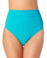 Фото #1 товара California Waves 282202 Juniors' High-Waist Bikini Bottoms, Swimsuit, Size S