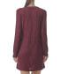 Women's Ribbed Long-Sleeve Sleepshirt