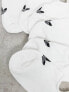 adidas Originals – adicolor – Knöchelsocken mit Dreiblattlogo in Weiß im 3er-Pack