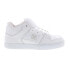 Фото #2 товара DC Pure Mid ADYS400082-WGY Mens White Leather Skate Inspired Sneakers Shoes