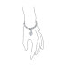 ფოტო #3 პროდუქტის Solid Link Heart Shape Tag Charm Bracelet 7.5 Inch For Women Teens .925 Sterling Silver Made in Italy