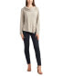 Фото #3 товара Juniors' Cowlneck Button-Trimmed Ribbed Sweater