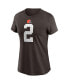Фото #2 товара Women's Amari Cooper Brown Cleveland Browns Player Name & Number T-shirt