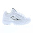 Фото #1 товара Fila Disruptor II Metallic Accent Womens White Lifestyle Sneakers Shoes 6.5