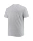 ფოტო #4 პროდუქტის Men's Heathered Gray Philadelphia 76ers Big and Tall Heart and Soul T-shirt