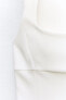 Фото #6 товара Короткое платье с квадратным вырезом ZARA