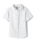 Фото #1 товара Big Girls School Uniform Short Sleeve Peter Pan Collar Broadcloth Shirt