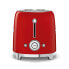 SMEG toaster TSF01RDEU (Red) - 2 slice(s) - Red - Steel - Buttons - Level - Rotary - China - 950 W