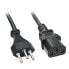 LINDY CH Plug To C13 power cord 2 m