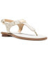 Women's MK Plate Flat Thong Sandals