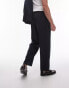 Фото #3 товара Topman linen blend mix wide leg trouser in navy