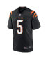 ფოტო #3 პროდუქტის Men's Tee Higgins Black Cincinnati Bengals Game Player Jersey