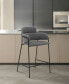 Фото #6 товара Oshen Faux Leather and Metal Counter Height Bar Stool