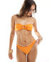 Фото #1 товара Brave Soul low rise bikini bottoms in orange