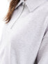 Фото #5 товара ASOS DESIGN half zip collared sweatshirt in ice marl