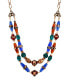 Glass Multi Double Strand Necklace