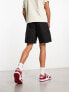 New Look zip pocket cargo shorts in black