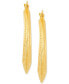 ფოტო #3 პროდუქტის Greek Key Small Round Hoop Earrings in 10k Gold, 25mm