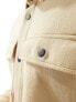 Selected Homme Jackie overshirt in cream