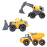 DICKIE TOYS Set Of 3 Construction Team Vehicles Volvo 16 cm