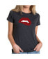 ფოტო #1 პროდუქტის Women's Premium Word Art T-Shirt - Savage Lips