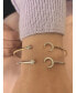 ფოტო #4 პროდუქტის Moonlit Star Design Sterling Silver Diamond Adjustable Women Cuff