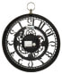 Wanduhr 27 cm Industrial Schwarz