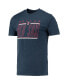 ფოტო #3 პროდუქტის Men's Red, Navy Boston Red Sox Meter T-shirt and Shorts Sleep Set