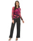 Фото #5 товара Топ с длинным рукавом DKNY женщинам рубашка с принтом на сетке
