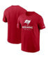 ფოტო #1 პროდუქტის Men's Red Tampa Bay Buccaneers Sideline Performance T-shirt