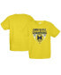 ფოტო #1 პროდუქტის Big Boys Maize Michigan Wolverines College Football Playoff 2023 National Champions Draft Pick Undefeated T-shirt