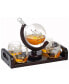 Фото #1 товара Globe Whisky Decanter Gift Set with Glasses and Tray, 6 Pieces