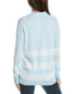 Forte Cashmere Striped Cashmere-Blend Polo Sweater Women's