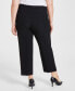 ფოტო #2 პროდუქტის Plus Size Straight-Leg Pants