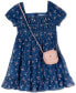 ფოტო #1 პროდუქტის Toddler & Little Girls Embroidered Chiffon Dress & Purse, 2 Piece Set