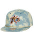 Фото #2 товара Men's Denim Philadelphia 76ers Acid Wash Snapback Hat