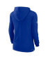 ფოტო #2 პროდუქტის Women's Royal Buffalo Bills Sideline Performance Long Sleeve Hoodie T-shirt