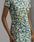 ფოტო #3 პროდუქტის Women's Floral Jersey Twist-Front Midi Dress