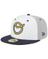 Фото #1 товара Головной убор мужской New Era White Omaha Storm Chasers Theme Nights Omaha Cattlemen 59Fifty Fitted Hat