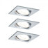 PAULMANN 934.74 - Recessed lighting spot - GU10 - 3 bulb(s) - LED - 2700 K - Aluminium