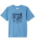 ფოტო #1 პროდუქტის Big Boys Fork Stream Graphic Short-Sleeve T-Shirt